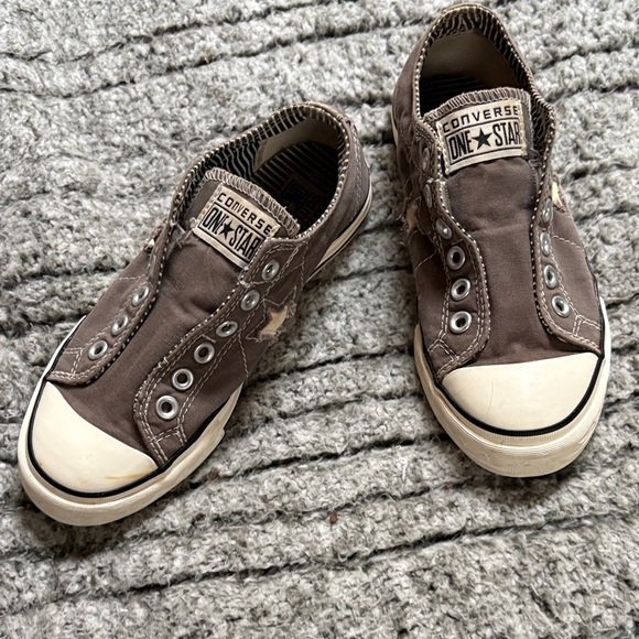 Converse One Star Men's Sneakers in Brown and Cream - Picture 1 of 10